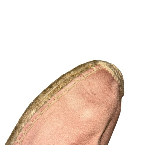 GAP Women's Size 8 Faux Suede Slip on Espadrille Loafer Dusty Rose - Picture 7 of 9